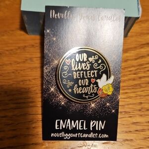 "Our Lives Reflect Our Hearts" Enamel Pin- The Serpent And Dove - Shelby Mahurin